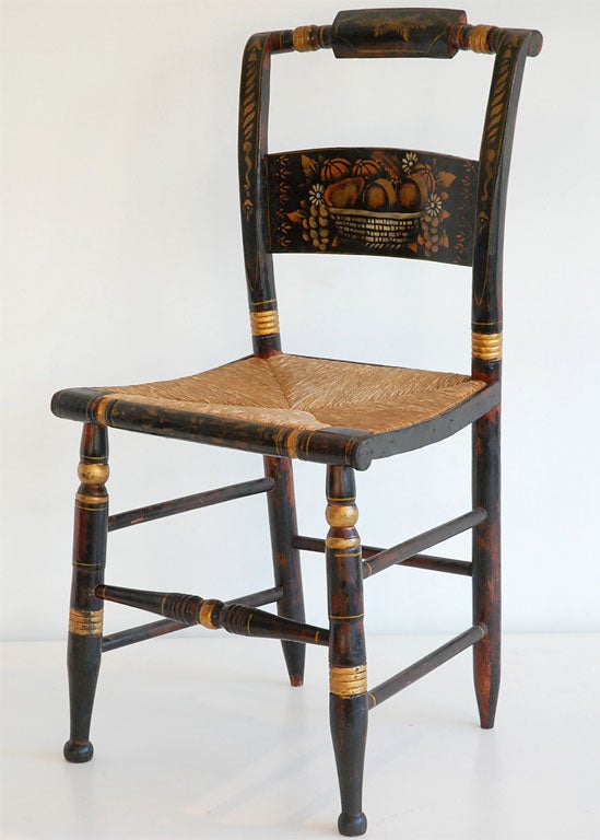 American SET OF FOUR HITCHCOCK  CHAIRS