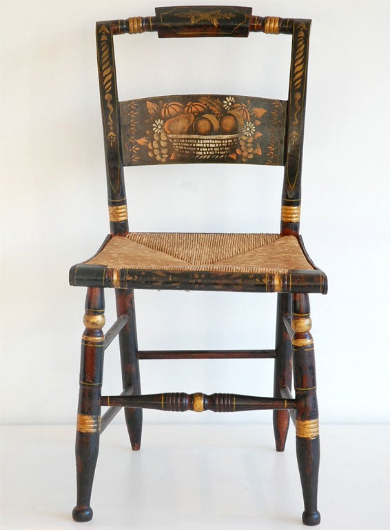 19th Century SET OF FOUR HITCHCOCK  CHAIRS