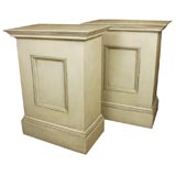 Pair of Large Wooden Pedestals