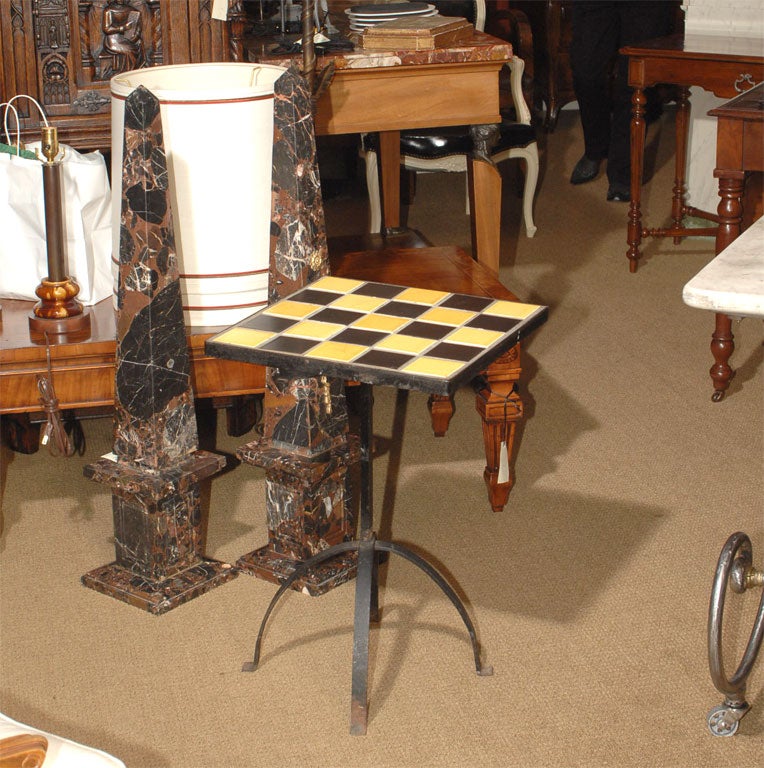 Funky Iron & Tile Table