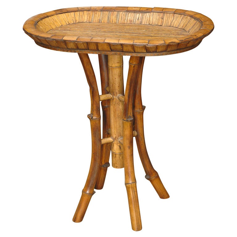 Hawaiian Palm & Bamboo Table