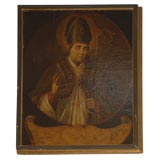 Spanish Colonial Painting of a Bishop