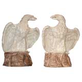Large Pair of Terracotta Eagles