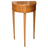 Antique Demi Lune Walnut Table