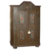 Baroque Painted Marriage Armoire