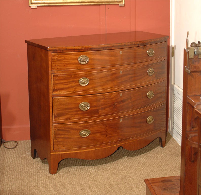 George III Bow Front Chest
