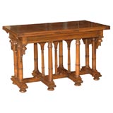 Mid 19th Century English Draw End Mahogany Library Table