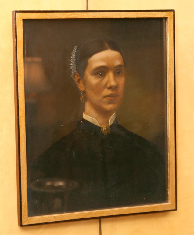 Irish School, Portrait of a women, Oil on board