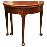 English, George II. mahogany foldover game table