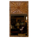 Mimosa Bark and Acorn Trumeau Mirror