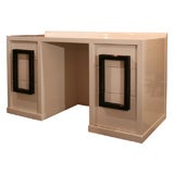 Ivory lacquered Desk by Modernage