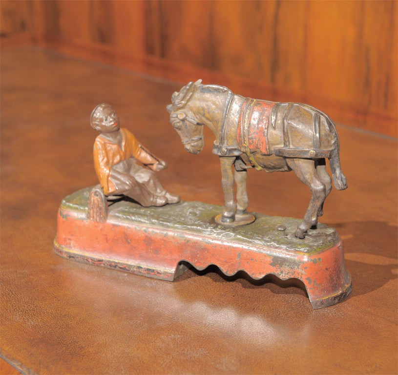 19th Century STOLEN 2001 Cast Iron Bank