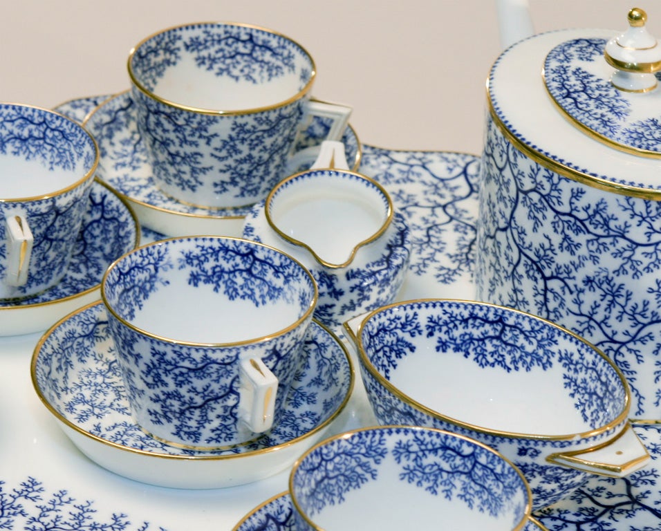 19th Century Minton Porcelain Tea Set at 1stDibs