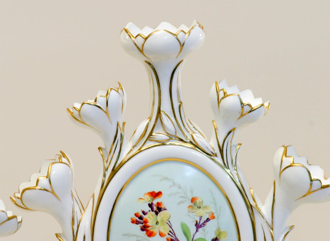 Rare Pair Derby Porcelain Tulipieres 2