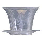 Orrefors Crystal Ice Bucket and Under Plate