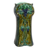 Majolica Art Nouveau Umbrella Stand