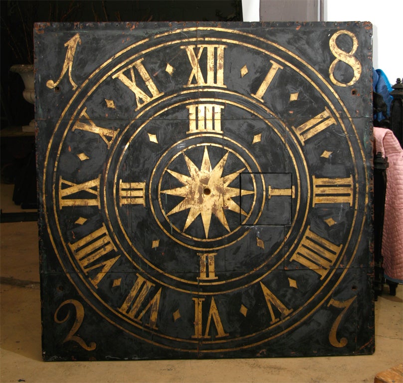 19th century German clock face