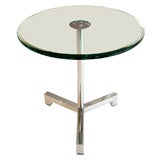 Chrome and Glass Side Table