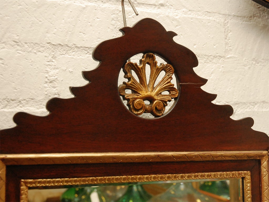 American Carved and Gilded Wall Mirror For Sale