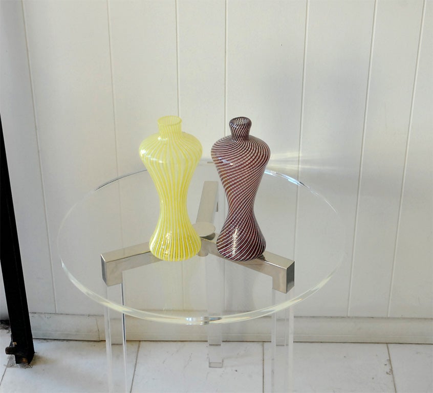 Two Striped Murano Vases 4