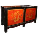 Antique Painted Mongolian Cabinet