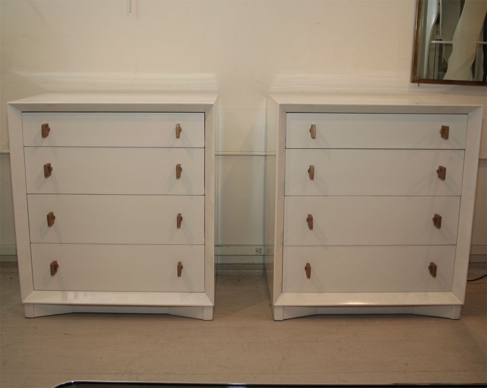 Pair of Lacquered Chests manufactured by Pymouth