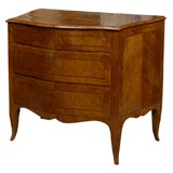 Genovese Serpentine Commode in Walnut, Italy c. 1850