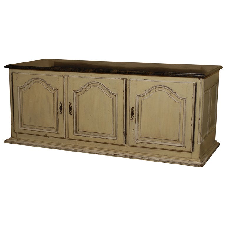 Louis XV design Enfilade in Cream-painted Finish France, c. 1850