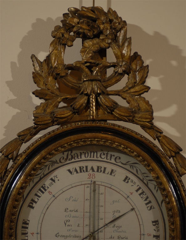 Barometer im Louis-XVI-Stil mit Adler-Kreuz, Frankreich, 1838 (Französisch) im Angebot