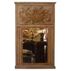 Carved Italian Painted Mirror C. 1930