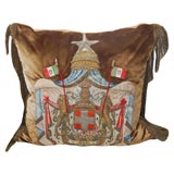 Antique 18th C. Italian Armoral Textile Pillow