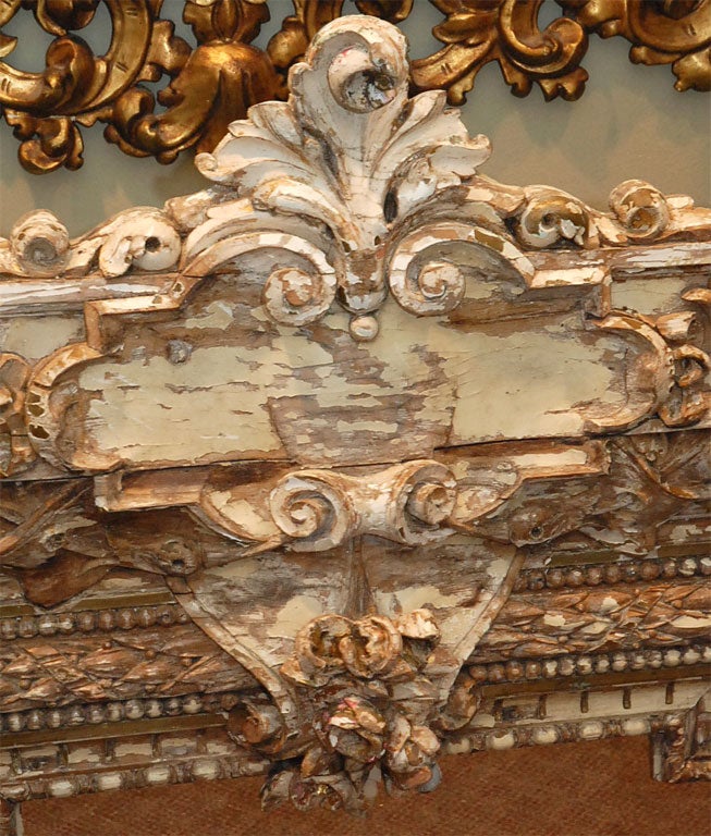 19th Century 19th C. Italian Heavily Caved Wood Architectual Panel