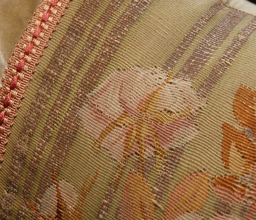 Pair of 19th C. Aubusson Tapestry Pillows 2