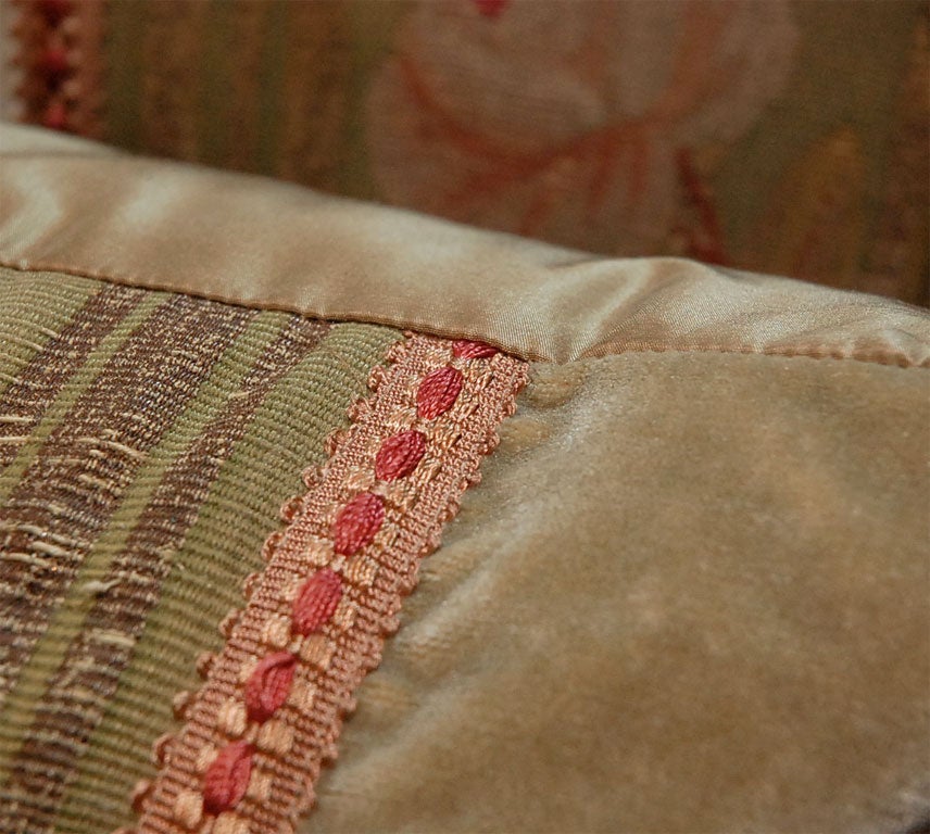 Pair of 19th C. Aubusson Tapestry Pillows 3