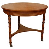 Faux Bamboo Round Table