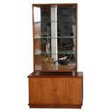 Dunbar Koa Wood and Lucite Cabinet Dunbar Koa Wood and Lucite Cabinet
