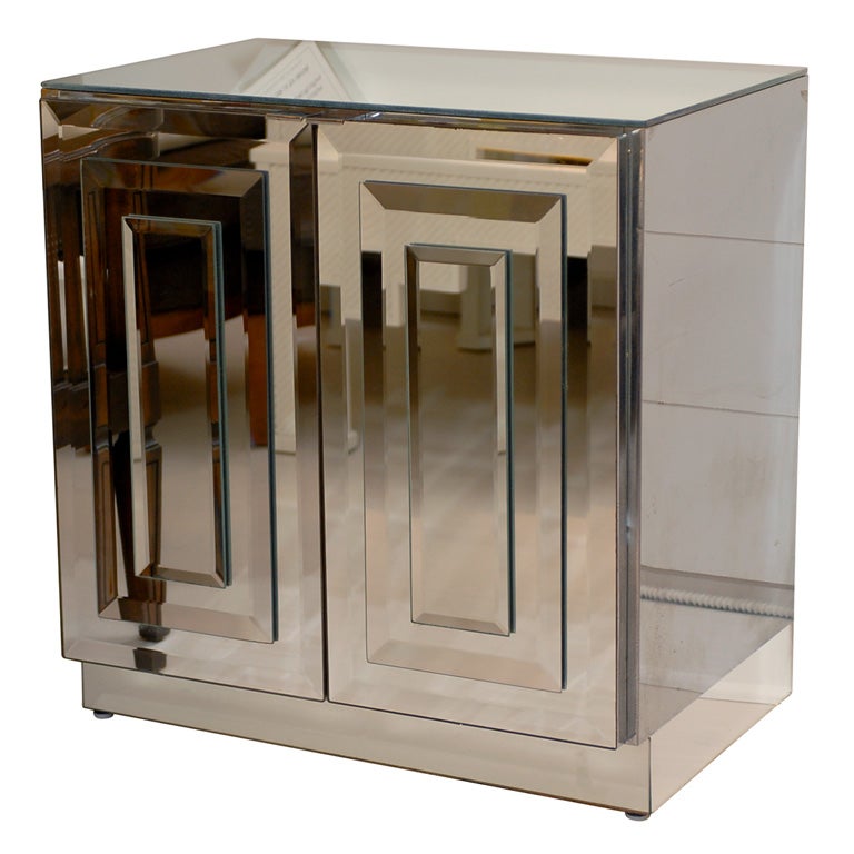 Mirrored Beveled Cabinet