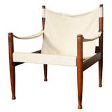 Vintage Rosewood Safari Chair