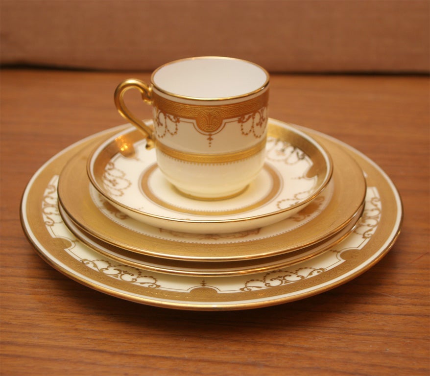 English Tiffany Desert Set