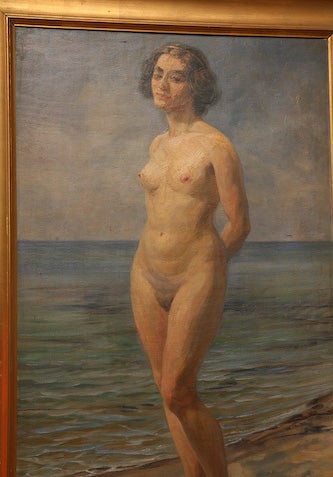 20th Century Skagen School Painting of Nude