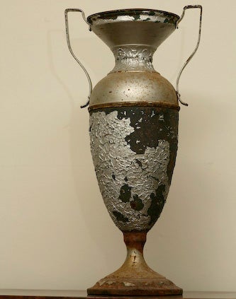 Rustic Metal Urn For Sale 5