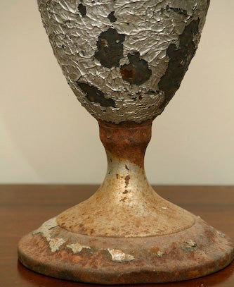 Rustic Metal Urn For Sale 1