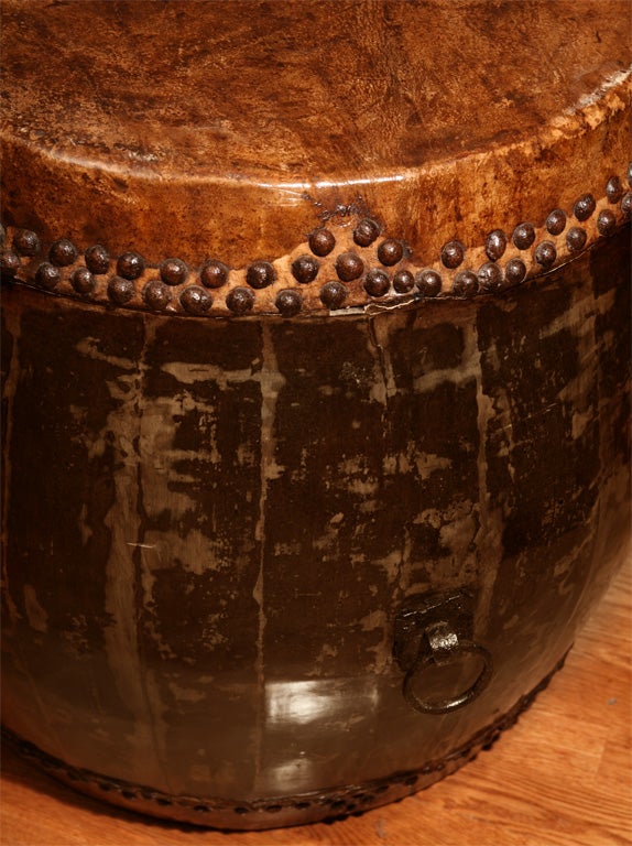 18th Century and Earlier Chinese Temple Drum