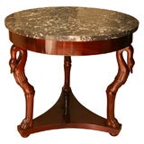 Antique French Empire Marble Topped Center Table