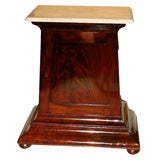 Antique Mahogany Marble Topped Mixing Table