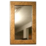 Vintage Faus marbelized mirror with silver gilt boarder