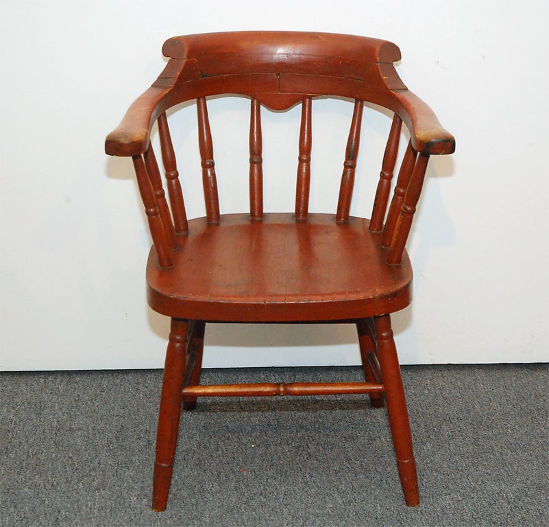 wooden captains chair