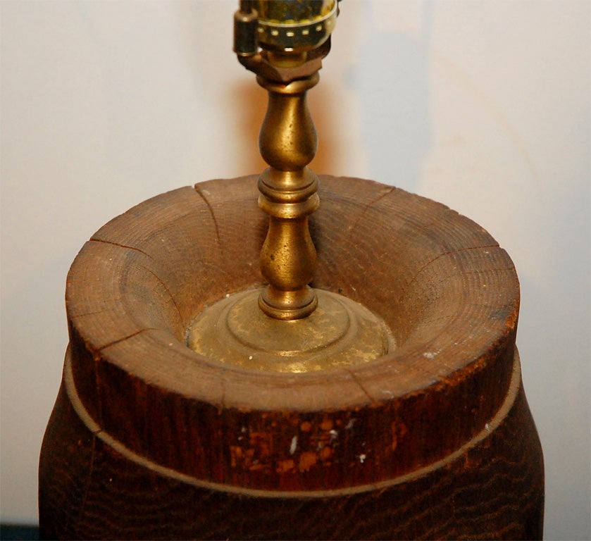 vintage barrel lamp