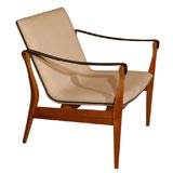 Single Danish Modern Safari Chair by Ebbe and Karen Clemmensen
