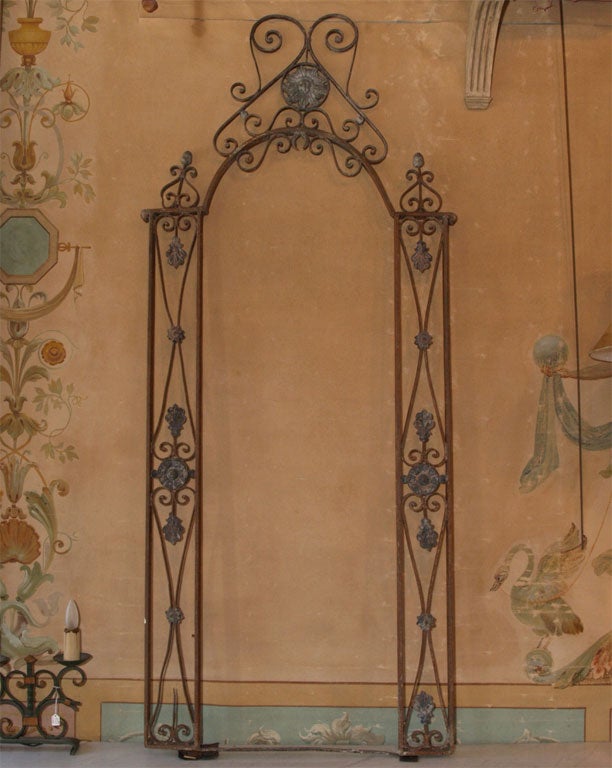 Neoclassical detail.  Made of wrought iron and cast lead.